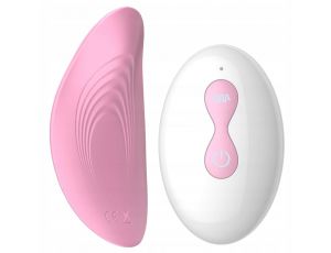 Mini wibrator z pilotem B Series Cute różowy USB
