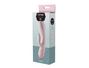 Wibrator duo punktu G Vivre Coco silikonowy różowy USB 23 cm