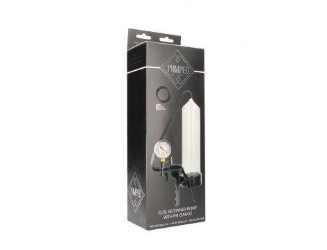 Transparentna pompka próżniowa Pumped Elite Beginner z manometrem 23 cm