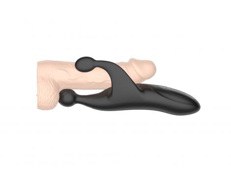 Masturbator z trzepotaniem i wibracją silikonowy B Series Cute - 15