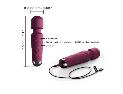 Mini wibrator Dorcel Wanderful fioletowy USB - 4