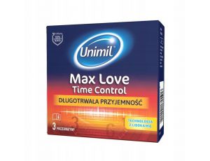 Prezerwatywy opóźniające Unimil Max Love 3 sztuki