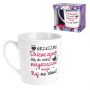 Kubek porcelanowy BGtech biały 480 ml Grzeczne dziewczynki - 3
