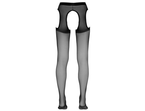 Rajstopy erotyczne Cottelli LEGWEAR czarne S/M z koronką - 7