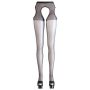 Rajstopy erotyczne Cottelli LEGWEAR czarne S/M z koronką - 5