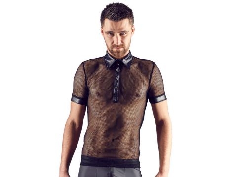 Koszulka polo męska Svenjoyment wet look siateczka L - 2