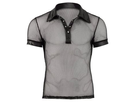 Koszulka polo męska Svenjoyment wet look siateczka L - 3
