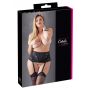 Pas do pończoch z koronką Cottelli Curves czarny 2XL - 2