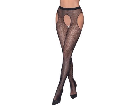 Rajstopy siateczkowe z brokatem Cottelli LEGWEAR S L - 2