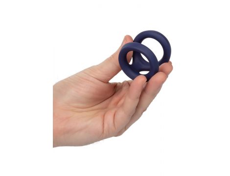 Pierścień erekcyjny Viceroy Dual Ring silikonowy niebieski - 5