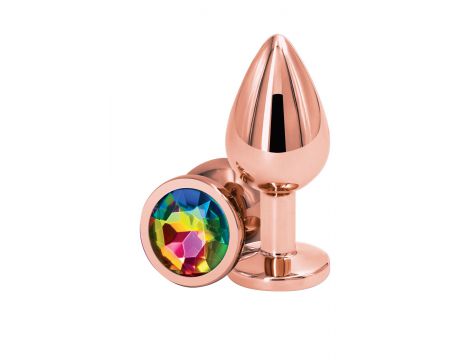 Biżuteria analna aluminiowa Rose Gold M NS Novelties 8 cm wodoodporna