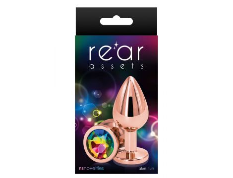 Biżuteria analna aluminiowa Rose Gold M NS Novelties 8 cm wodoodporna - 2