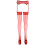 Pończochy z koronką Cottelli LEGWEAR czerwone 20 den - 4
