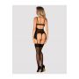 Czarny transparentny gorset i stringi Sherila Obsessive XL/2XL - 5