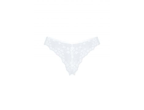 Figi otwarte Obsessive Heavenlly koronkowe z siateczką XL/2XL - 6