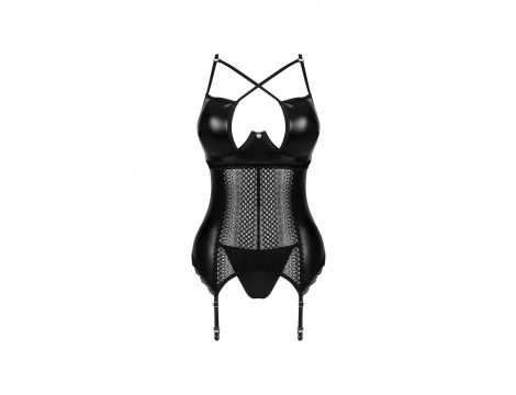 Gorset i stringi Norides Obsessive czarny XL/2XL - 5
