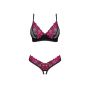 Komplet bielizny Rosenty otwarty Obsessive XS/S - 6