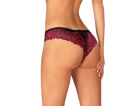 Figi koronkowe Rosenty Obsessive z różami XL 2XL - 4