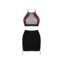 Komplet bielizny Obsessive Rosenty XL 2XL czarny - 6