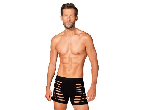 Obsessive M104 czarne bokserki z wycięciami S/M/L