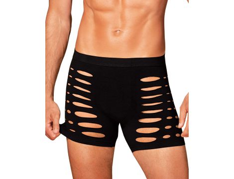 Obsessive M104 czarne bokserki z wycięciami S/M/L - 3
