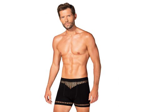 Bokserki erotyczne Obsessive M102 z wycięciami czarne S/M/L