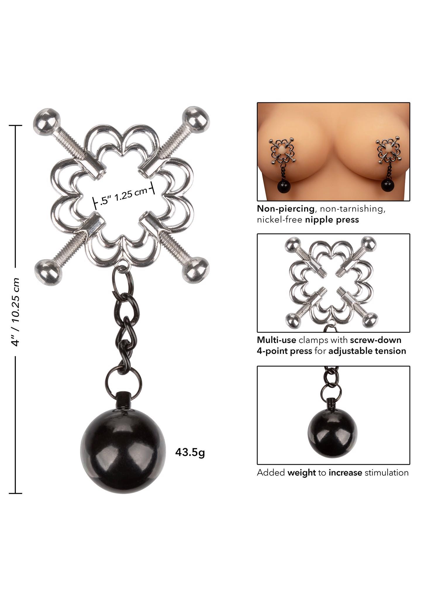 4-point weighted nipple press metal