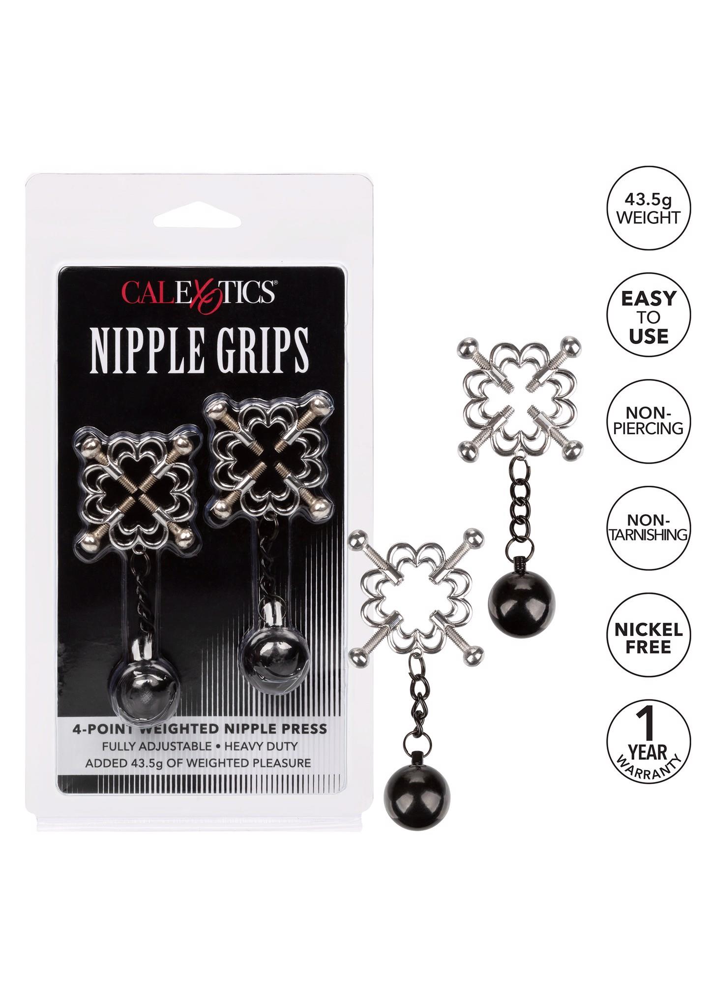 4-point weighted nipple press metal