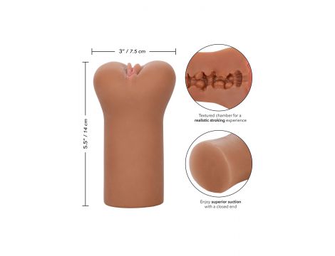 Masturbator Cheap Thrills The Teacher karmelowy TPE 14 cm - 6