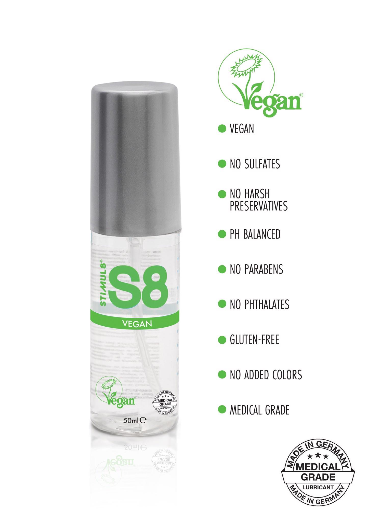 s8 wb vegan lube 50ml natural