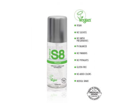 Wegański lubrykant na bazie wody S8 125ml naturalny - 2