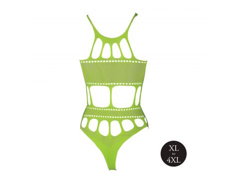 Body z greckim dekoltem Ouch neonowa zieleń XL XXXXL - 7