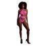 Body Ouch z greckim dekoltem neonowy róż XS/XL - 2