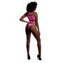 Body Ouch z greckim dekoltem neonowy róż XS/XL - 3
