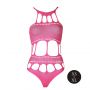 Body Ouch z greckim dekoltem neonowy róż XS/XL - 7