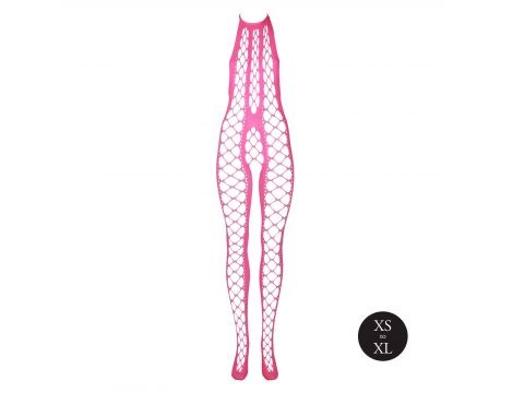 Bodystocking Ouch neonowy z halterneck różowy XS XL - 6
