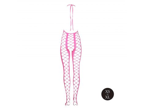 Bodystocking Ouch neonowy z halterneck różowy XS XL - 7