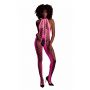 Bodystocking Ouch neonowy z halterneck różowy XS XL - 2