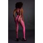 Bodystocking Ouch neonowy z halterneck różowy XS XL - 6