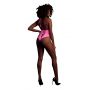 Body erotyczne high-cut Ouch! neonowy różowy XS/XL - 3