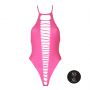 Body erotyczne high-cut Ouch! neonowy różowy XS/XL - 7