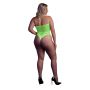 Body erotyczne Ouch neonowa zieleń halter XL XXXXL - 3