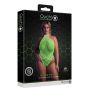 Body erotyczne Ouch neonowa zieleń halter XL XXXXL - 4