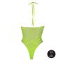 Body erotyczne Ouch neonowa zieleń halter XL XXXXL - 8