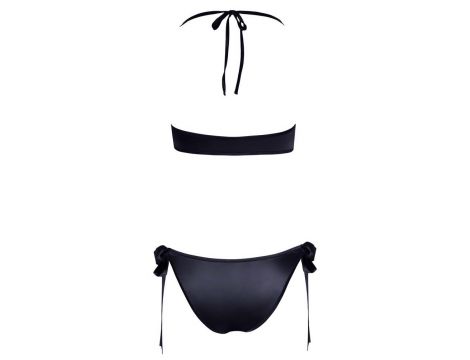 Komplet bielizny Cottelli Lingerie z kokardkami czarny S/M - 8