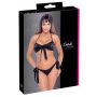 Komplet bielizny Cottelli Lingerie z kokardkami czarny S/M - 2