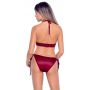 Komplet bielizny z kokardkami Cottelli LINGERIE czerwony S/M - 6