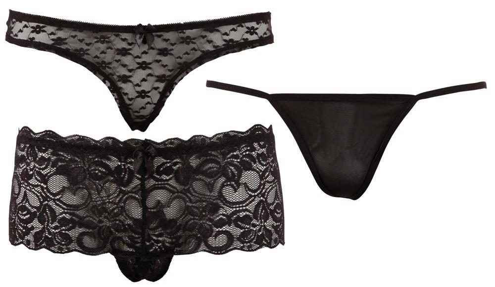 briefs set black xl