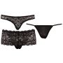 Zestaw majtek Cottelli Lingerie czarny XL - 6