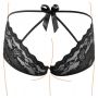 Majtki koronkowe z kokardą Cottelli Lingerie czarne M - 8